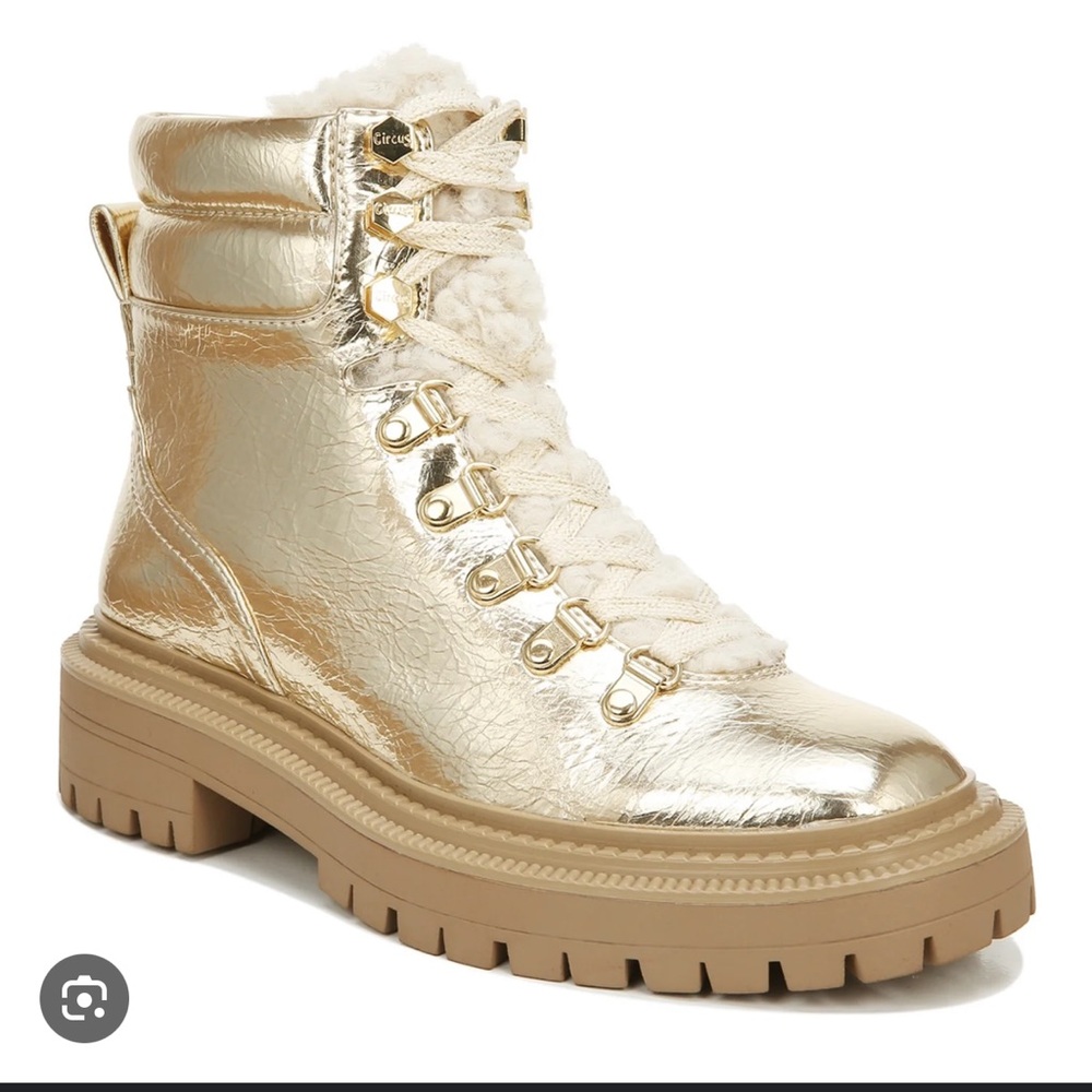 Circus By Sam Edelman Flora Womens Faux Leather Ankle Combat Boots Size 6

NWT